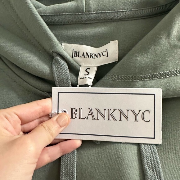 🔴BlankNYC Men‎ Green Hoodie Size Small - Picture 3 of 5